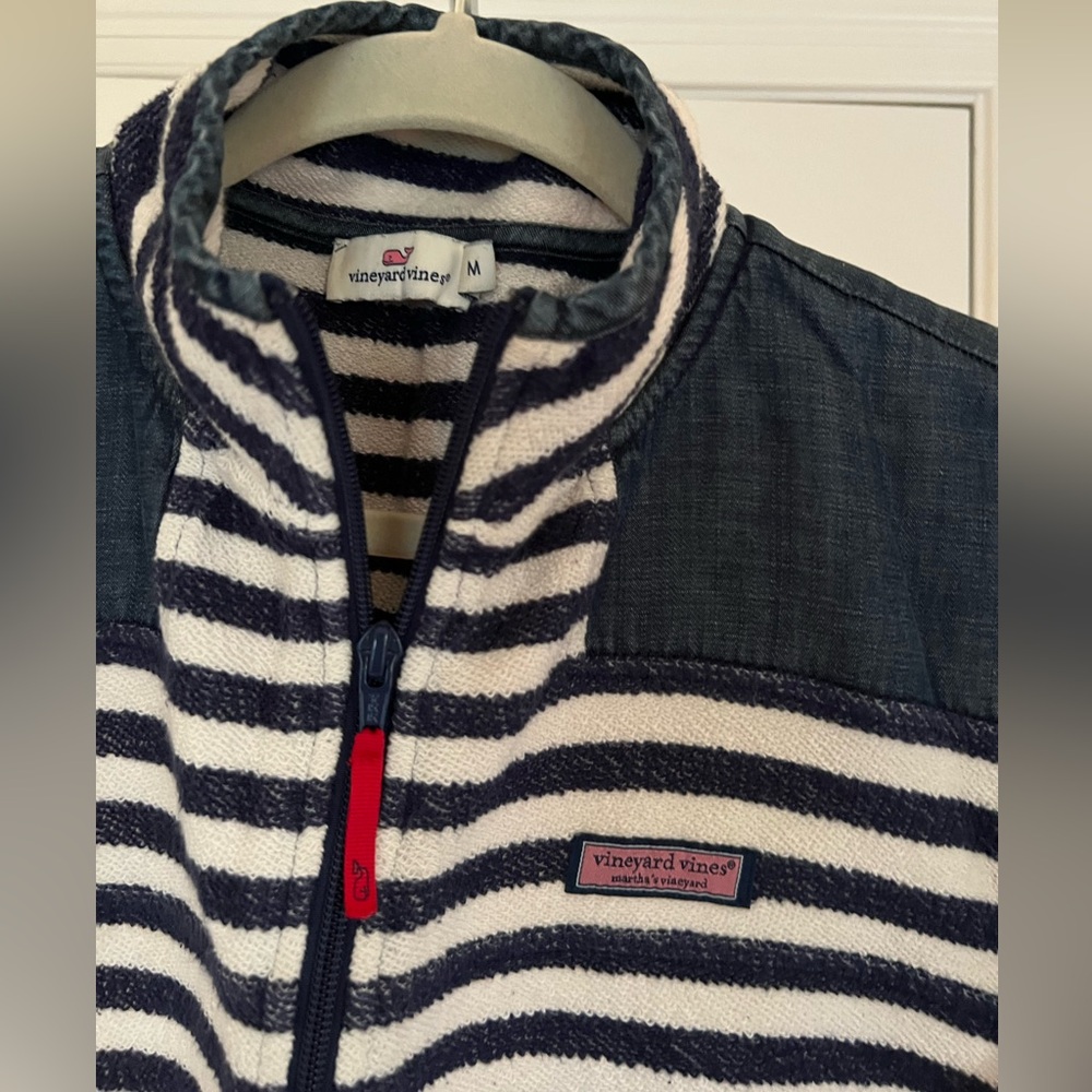 Vineyard Vines 1/4 zip shep shirt ladies sz M